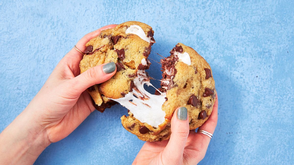 preview for These S'Mores Stuffed Cookies Will Blow Your Mind