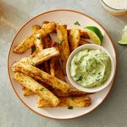 baked yuca fries with avocado dip