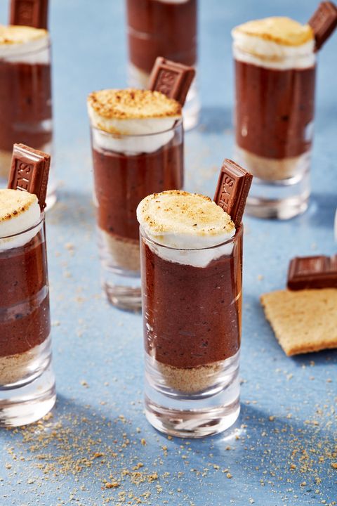 s'mores pudding shots
