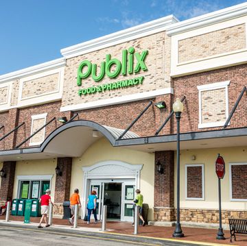 port st lucie, florida, tradition village center, publix grocery store, customers entering