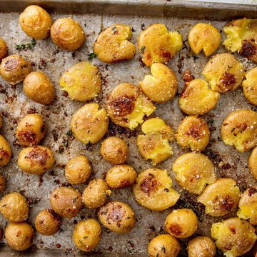 Garlic Smashed Potatoes Horizontal Cookbook