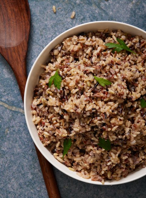 wild rice with onions and butter